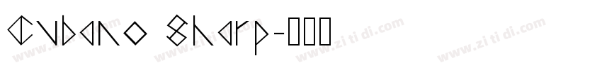 Cubano Sharp字体转换